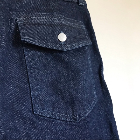 Sundry Military Pocket Pants in Dark Wash Women Size 30 Button Fly Relaxed Fit - Picture 9 of 15